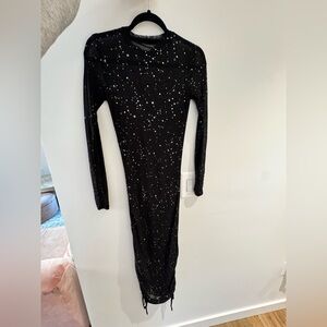 Elegant Black Starry Dress